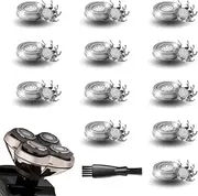 12 Pack Replacement Blades Compatible with SKU*l Shaver Pitbull Gold PRO & Silver - Pitbull Shaver Replacement Blade, Enhanced Heads for Superior Smooth Shaving Without Scratching