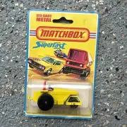 Vintage Matchbox Superfast #21 Road Roller Blister Card 1973