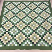 Handmade Irish Chain Patchwork Queen size Quilt top/topper Sewing/Quilt craft