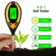 4 IN 1 Digital PH Meter Soil Tester Kit Sunlight Moisture Temperature Measuring