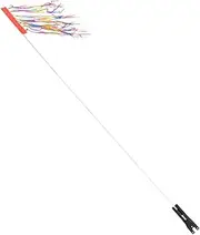 KONTONTY 1 Set of Safety Flag for Bikes Easy to Install and Lightweight Bicycle Flag with Pole Portable Warning Flag for Cars