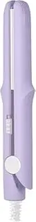 2-in-1 Mini Curling Wand Flat Iron Hair Straightener,Long-Lasting Portable Travel Curling Wand for Women,Suitable for All Hair Types