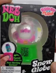 NEE DOH ~ Christmas Snow Globe ~ Squeeze Stress Toy Squish-N-Flow ~Santa ~
