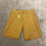 Brixton Shorts Mens 30 Brown Choice Chino Regular Fit Stretch Medal Bronze NEW