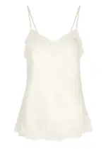 NK Imode Morgan Lace-trimmed Silk Camisole - Ivory L (UK14 / L)