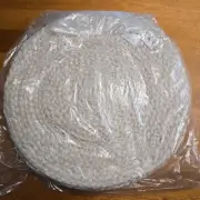 POTTERY BARN COLTON JUTE ROUND PLACEMAT SET OF 4 ~ 15" DIAM ~ IVORY