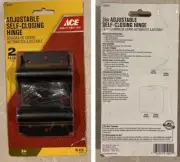 Ace Adjustable Self-Closing Door Hinge: 3" Black, 60 loose packed, $600 value
