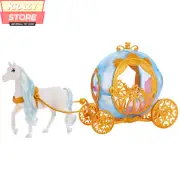 Disney Princess Cinderella’S Rolling Carriage & Horse with Brushable Mane & Tail