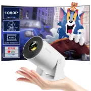 Mini Projector with Wifi and Bluetooth 210°Rotatable Portable Smart Projector...
