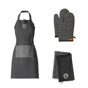 Chef Apron for Men & Women, Cooking Apron for the Single Apron Elite Black