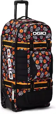 Rig 9800 Gear Bag, Sugar Skulls, One Size, Rig 9800 Wheeled Travel Bag