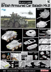 Dragon Models 3554 1/35 British Armored Car Saladin Mk. II - Black Label Series