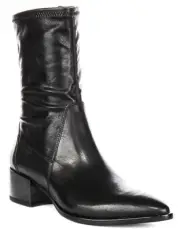 Vagabond Marja Pointed Toe Short Cowboy Womens Boot Black UK 3 - 8
