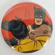Bat Man The Slap Pin 1.5 inch Back Badge. *