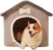Cat Bed - Kitten Bed Hooded Cat Beds | Dog Washable Houses, Washable Cute Cat Bed, Cozy Cat Cave Bed Cat House, Pet Tent for Puppies, Dog House with Washable Plush Cushion for Cats, Puppies