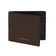 Michael Kors Andy Men's Bifold Leather Wallet Bi-Fold Billfold (Brown/Black) $98