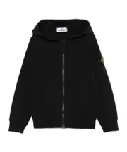 Stone Island Junior Logo-Patch Zipped Hoodie 8Y,6Y,4Y,14Y,2Y,12Y,10Y black
