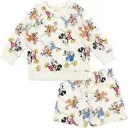 [Disney] Mickey Mouse Winnie the Pooh Lion King Toy Story Jack Skellington French Terry Sweatshirt & Shorts Newborn to Big Kid