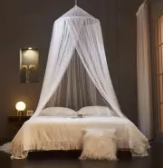 Mengersi Bed Canopy Mosquito Net,Canopy Bed Curtains for Twin Full Queen King...