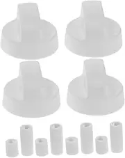Luxshiny 12 Adapter Stove Knob Replacement 4 Pack for Stove Electric Oven Cooktop Easy Install Material