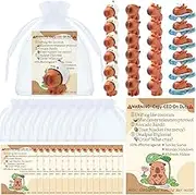 Chunful 24 Sets Mini Capybara Resin Figurines Employee Appreciation Gifts with Positive Capybara Cards Bulk Desktop Tabletop Outdoor Emotional Support Craft Decor for Team Staff Coworker