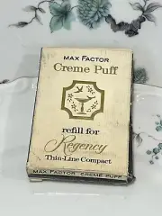 VINTAGE MAX FACTOR REGENCY CREME PUFF REFILL GAY WHISPER COMPACT POWDER NEW