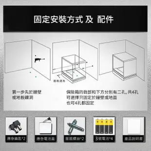 【MO-Box】60cm指紋密碼保險箱 MO-60 AQ 隱藏內櫃 全新升級(保險櫃 保險箱)