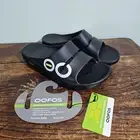 OOFOS Unisex OOahh Sport Post Run Recovery Slide Sandal Black Mens 7 / Womens 9