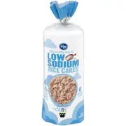 Kroger Low Sodium Rice Cakes Bag 4.9 oz - Pack of 3