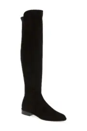 NIB Stuart Weitzman Women's Black Suede Allgood Knee High Boot Shoe Size 9.5 M