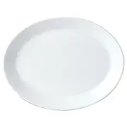 Steelite 11010142 Simplicity White 12 Oval Coupe Platter - 12 / CS"
