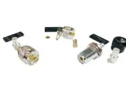 UHF PL259 Male - Angle - SO239 Female Bulkhead for RG58 LMR195 RF Coax Connector