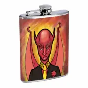 Devil Grin Em1 Flask 8oz Stainless Steel Hip Drinking Whiskey
