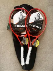 2X New Head Radical 26 Junior Pre-Strung Tennis Racquet Grip 4, FREE Head Bag