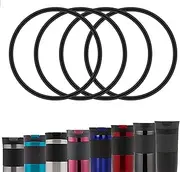 [BOSORIO] 4 Pack Gaskets Compatible With Contigo Snapseal Byron Travel Mug 16oz & 20oz, Replacement Rubber Seal for Snapseal Lid, Silicone Part for Coffee Travel Tumbler