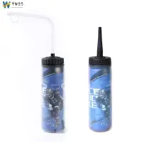 在飛比找蝦皮購物優惠-650ml 冰球水瓶便攜式足球曲棍球瓶經典加長尖端設計運動水