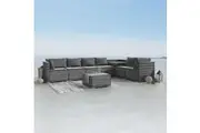 Dreamo 8PCS Outdoor Furniture Modular Lounge Sofa Lizard - Grey