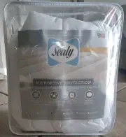 Sealy Mattress Pad Full 53x75" Plush Polyester Filled