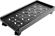 KAILIKETIY 1pc Computer Base Computer Cart CPU Stand Cart CPU Pulley Bracket Computer Tower Holder Computers Mobile CPU Cart Tower Desktop Holder CPU Stand with Wheels CPU Rack Abs Black