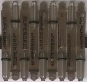 1.75in. 2ba Smoke HARROWS SUPERGRIP Dart Shafts & Springs: 1 set of 3