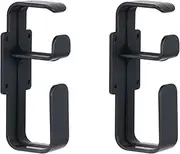 2PCS CPAP Hose Hanger with Anti-Slip, C-Pap Tube Holder Holds Both CPAP mask and Hose, CPAP Supplies Accessories for Bed, headboard （Black）