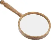 NULYLU Retro Grain Magnifying Glass Handheld Reading Tool for Seniors Lightweight Convenient Design for Office Jewelry Inspection and Book Reading