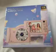 Pink Digital Camera 4K Optical Zoom Ultra HD