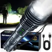 Rechargeable Flashlights High 5500.000LumensSuper Bright LED FlashlightTactic...