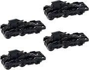 Generic HO Scale Model Train Bogies Set with Metal Wheels