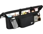 Double Stroller Organizer for Bob Duallie and Baby Jogger City Mini GT2, Doub...
