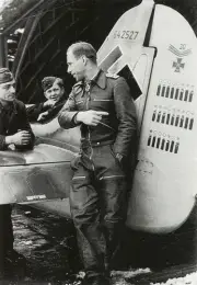 Kapitan Adolf “Addi” Glunz Focke Wulf FW190A Ace 1944 5 x 7 WWII Print