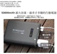 在飛比找Yahoo!奇摩拍賣優惠-enerpad AC54K 攜帶式直流電 / 交流電 相機 