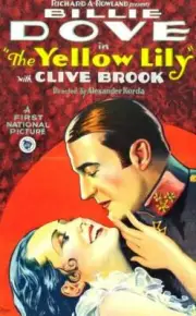 The Yellow Lily Poster Billie Dove Clive Brook On 1928 Old Movie Photo