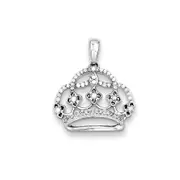 Sterling Silver Diamond Pendant